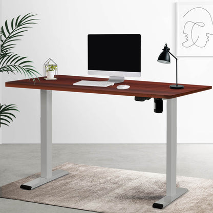 Artiss Standing Desk Motorised 140CM Walnut