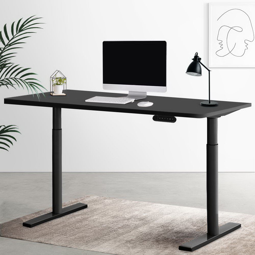 Artiss Standing Desk Motorised Electric Dual Motor Black 140CM