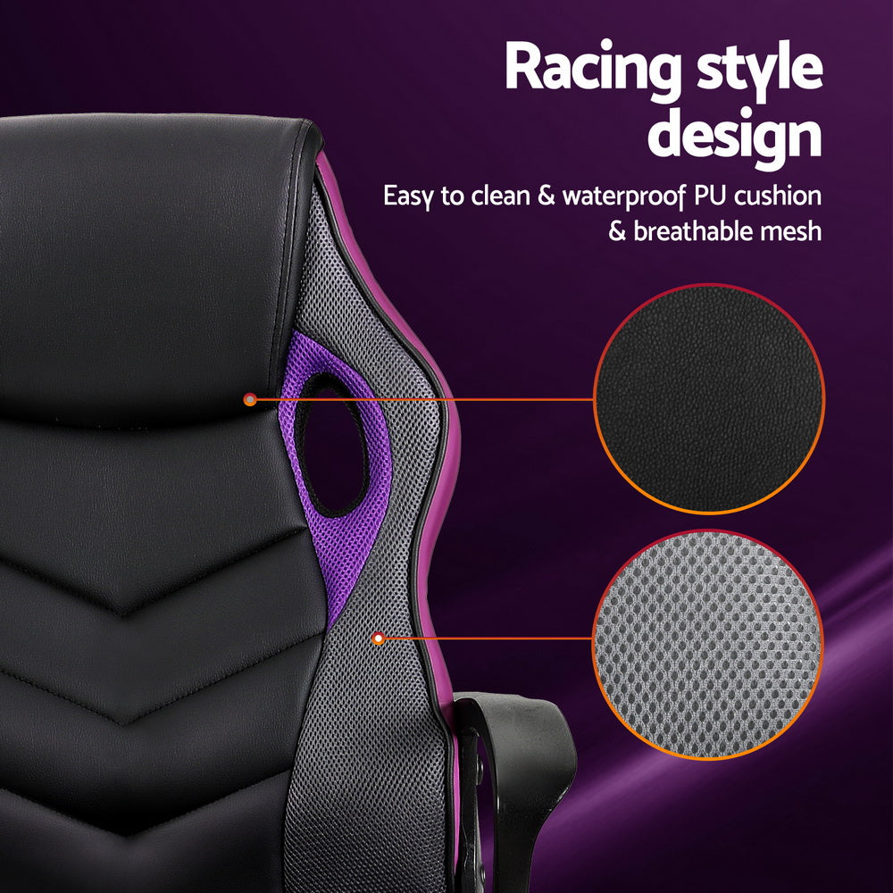 Artiss Gaming Office Chair Computer Chairs Purple